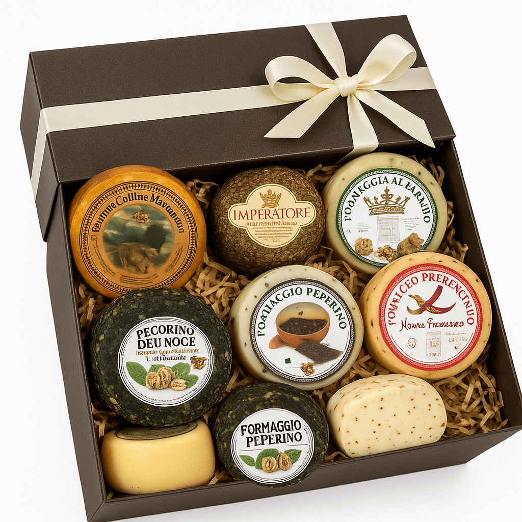 Cesti Regalo Gran Selezione Formaggi 3,5KG - Salumeria Toscana