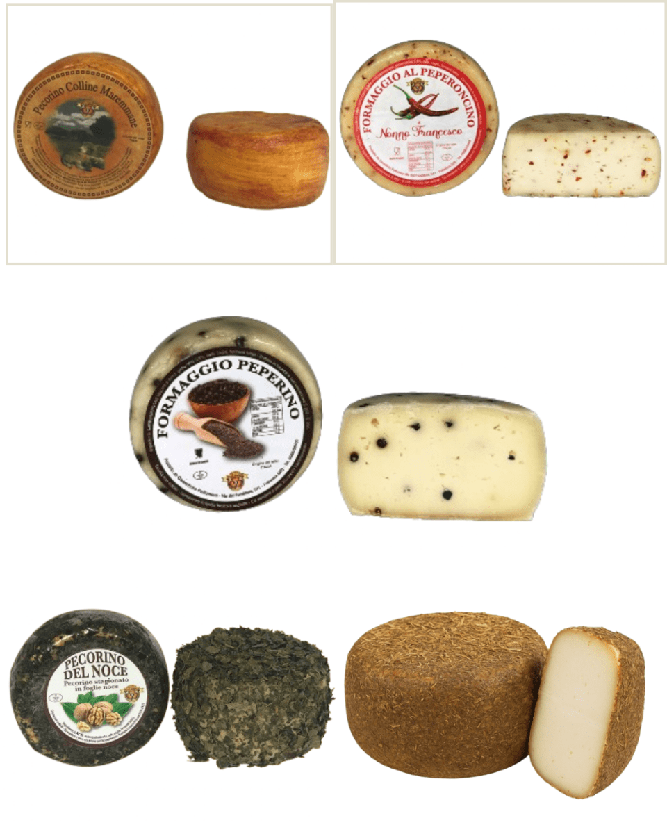 Cesto Regalo Formaggi - Selezione Eccezionale di Pecorini Genuini - Salumeria Toscana