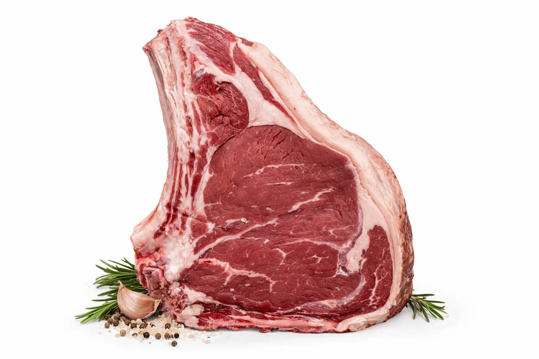 Fiorentina di Chianina IGP VBAC taglio Costola con rosmarino aglio e pepe — Macelleria Toscana