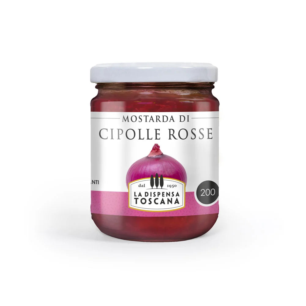 Mostarda di cipolle rosse artigianale 200g La Dispensa Toscana ideale per formaggi e abbinamenti gourmet