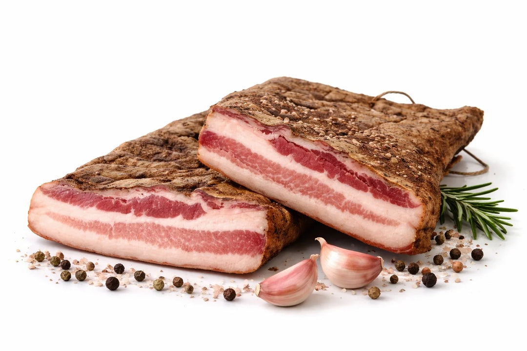 Rigatino Toscano Artigianale con aglio e pepe nero - Salumeria Toscana