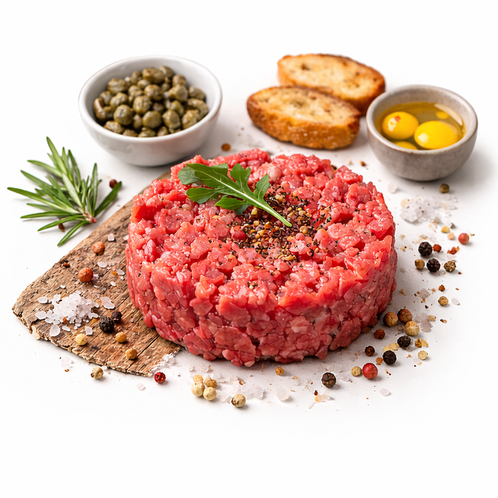 Tartare di Chianina artigianale carne Chianina 100% italiana pronta da gustare