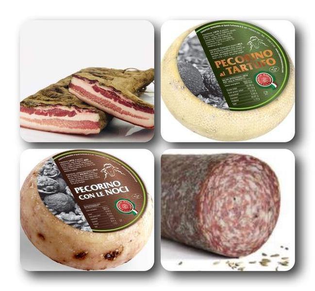 SALUMI E FORMAGGI ARTIGIANALI TOSCANI, 2.7 kg - Salumeria Toscana  - capocollo, finocchiona, formaggi,