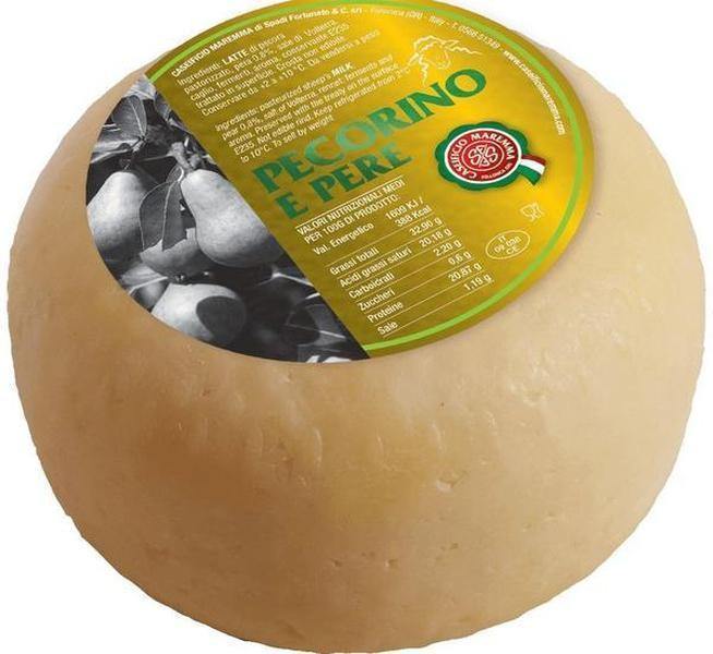 "Pecorino con Pere - Una combinazione irresistibile di dolcezza e cremosità." "Sinfonia Gustativa - L'incontro armonioso tra il Pecorino di alta qualità e la freschezza delle pere."